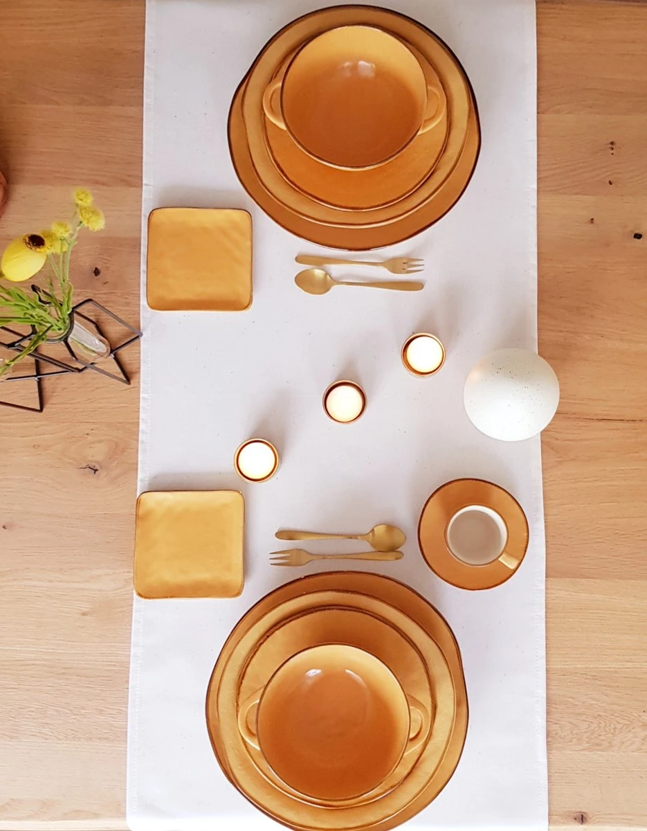 Vivi Oggi - Soepkommen Met Oor - Ø 15cm - Geel - Italië 6 Vivi Oggi - Soepkommen Met Oor - Ø 15cm - Geel - Italië - Afbeelding 4