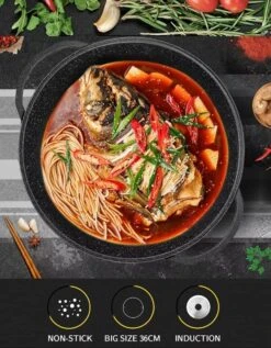 Cheffinger | Luxe Wokpan Met Deksel | 36CM | Alle Warmtebronnen | Oriental -Keukenbenodigdheden 935x1200 3