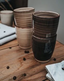 Koffiekopjes - Industrieel Grijs - Koffiebeker - Unieke Kleuren - Set Van 12 Kopjes (ook Los Verkrijgbaar) - 160ML En 340ML - Porselein - Hip En Trendy -Keukenbenodigdheden 960x1200 2