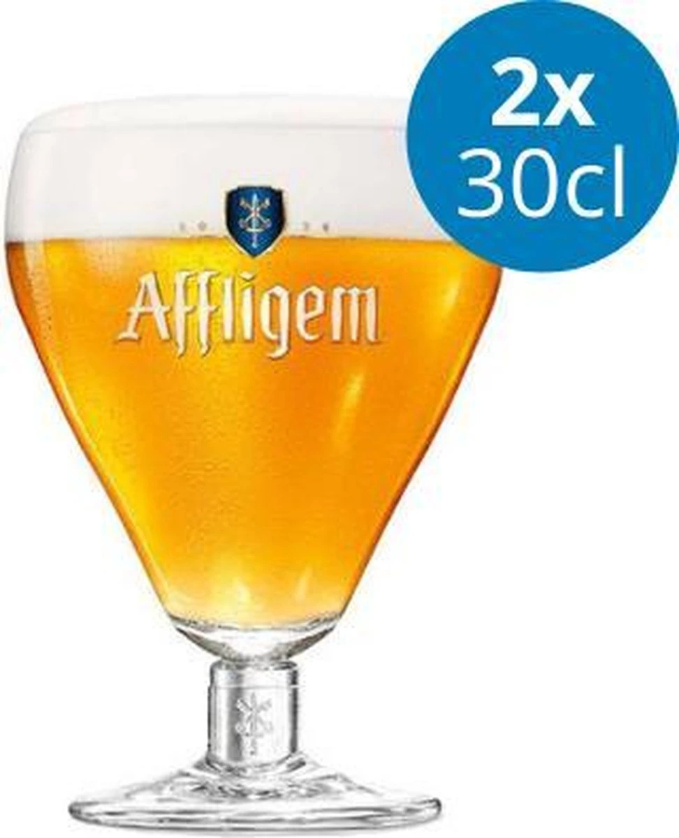 Affligem Bierglazen - Speciaalbier - Glas - 2 Stuks 3 Affligem Bierglazen - Speciaalbier - Glas - 2 Stuks